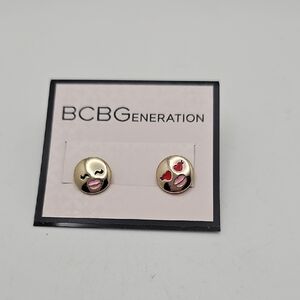 NWT Earrings By BCBG Posts Gold Hardware